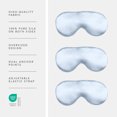 thumbnail image 3 of Fishers Finery Tranquility Therapeutic Silk Smooth Adjustable Sleep Eye Mask for Sleep Support Blue, 3 of 3