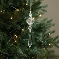 thumbnail image 4 of CuiLiyq Crystal Finial Ornaments for Christmas Tree Decorations, Plastic Hanging Crystals, Clear Plastic Finial Drop Christmas Ornaments for Centerpiece Chandelier Decor Party Supplies (A), 4 of 6