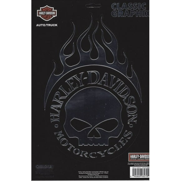 Harley-Davidson Flaming Skull Logo large Decal
