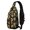 Sunflower Black Pattern, variant on Sunflower and Leaf Black Pattern Sling Backpack, Casual Day Sling Pack with Earphone Port, Breathable Padded Back Gift Ideas for Travel Shopping