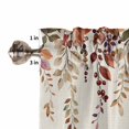 thumbnail image 4 of Fall Leaves Valances for Windows Farmhouse Kitchen Curtains Valances Rod Pocket Valance Curtains for Kitchen Windows Vintage Rustic Watercolor Leaf Plants Window Valances for Bathroom Bedroom 60"x18", 4 of 6