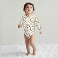 Cotton Baby Onsies, Peace sign flower butterfly feather boho Long