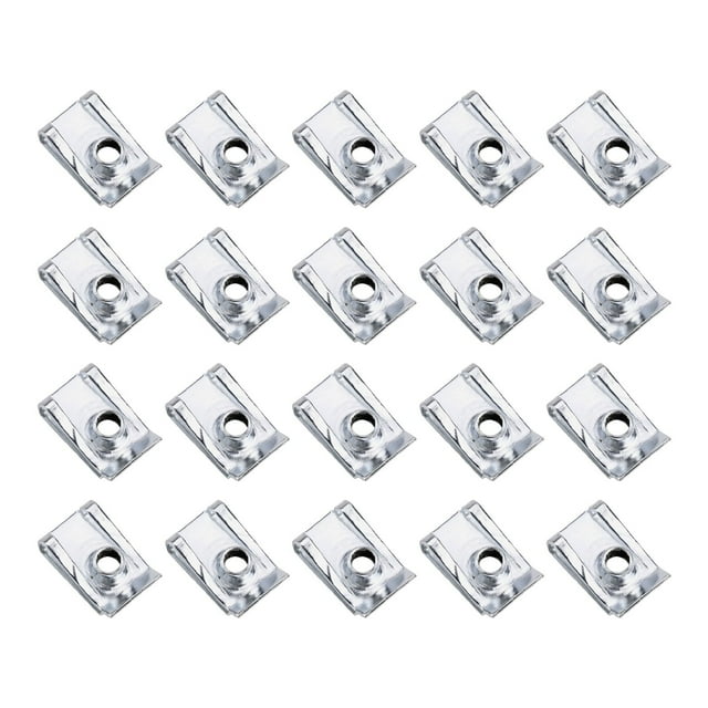 20Pcs U Clips Leaf Spring Nut 4 5 6 8 Mm Automotive U-Shaped Clamp Tensile Reed Insert Nut Fixed Panel M5 M6 M8 Hardware Part M4