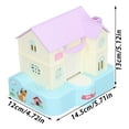 thumbnail image 5 of Doghouse Piggy Bank, Automatic Coin Swallowing with Light Music Effects, Electronic Coin Money Bank, Electric Music Money Saving Box House (Blue), 5 of 9