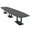 Asian Night w/Matte Black Base no Electric, variant on 16' Arc Boat Modular Conference Table Metal Bases Power And Data
