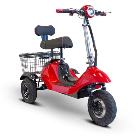 Ewheels Sporty Electric 3 Wheeled Mobility Scooter  15 MPH  Sporty High Speed Electric Scooter
