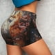 thumbnail image 4 of Balery Romantic Flower Fox Couple Pantalones cortos de entrenamiento estampados para mujer, sin costuras, ajustados, para gimnasio, yoga, correr, deportes, ejercicio activo, fitness.-X-Large, 4 of 8
