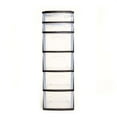 thumbnail image 2 of Homz Medium 6 Drawer Plastic Organizer Storage Drawers, Clear/Black Frame, 2 of 6