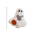 thumbnail image 3 of Halloween Reading Ghost Throw Pillow, Embroidery Fluffy Cute Ghost Cushion with Plush Pumpkin, Spooky Fall Halloween Decor, Soft Irregular Accent Pillow for Sofa Bed Couch Bedroom (14"), 3 of 7