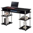 thumbnail image 1 of Convenience Concepts Designs2Go Bureau Étudiant Sans Outils avec Étagères, Noir, 1 of 4