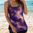 thumbnail image 2 of idosla Tankini Tops for Women Loose Fit Modest Bathing Suits Flowy Swim Top No Bottom (Dark Purple, L), 2 of 5