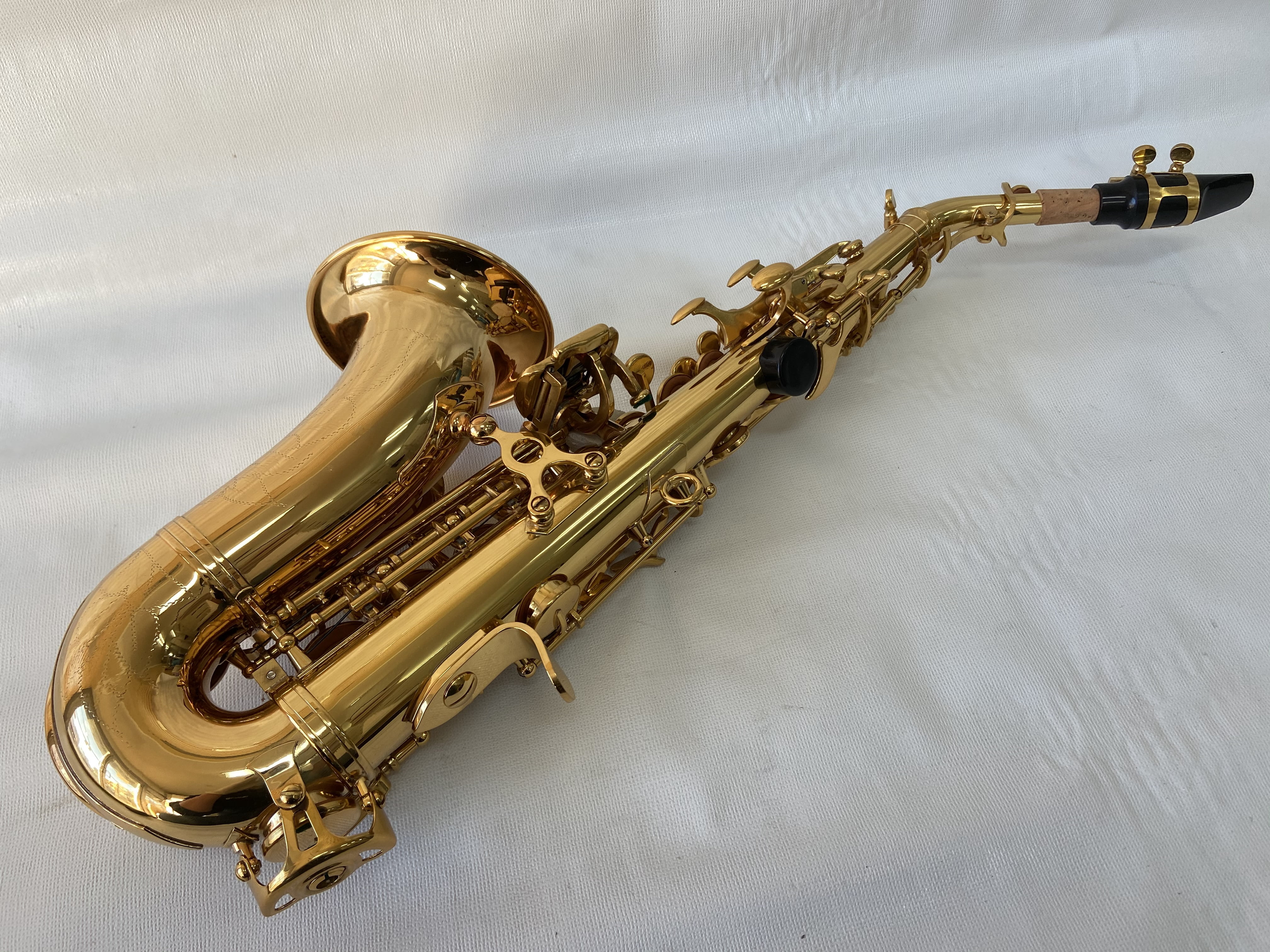 Professional Gold Soprano Saxophone Curved Saxophone
