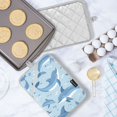 thumbnail image 5 of Pot Holders Set of 2 Heat Resistant 338℉ Kitchen Oven Gloves Potholder Cooking Baking Microwave Mitts Dolphins Pattern, 5 of 7