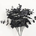 thumbnail image 4 of Artificial Eucalyptus 20 Branches Dried Eucalyptus Stems for Flower Arrangements Black, 4 of 5