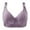 Purple, variant on Darzheoy Wire-Free Bra for Women Printing Gathered Together Daily Bra Underwear No Rims High Support Bras for Women 36/80