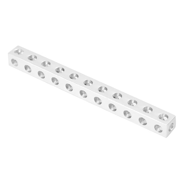 Eujgoov Aluminum Square Beam 8 X 8 X 88mm 11 Holes Robot Beam 3106-0011-0088 DIY Parts Replacement