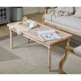thumbnail image 2 of FurnitureR 43.3 inch Rectangle Solid Coffee Table, Oak, 2 of 9