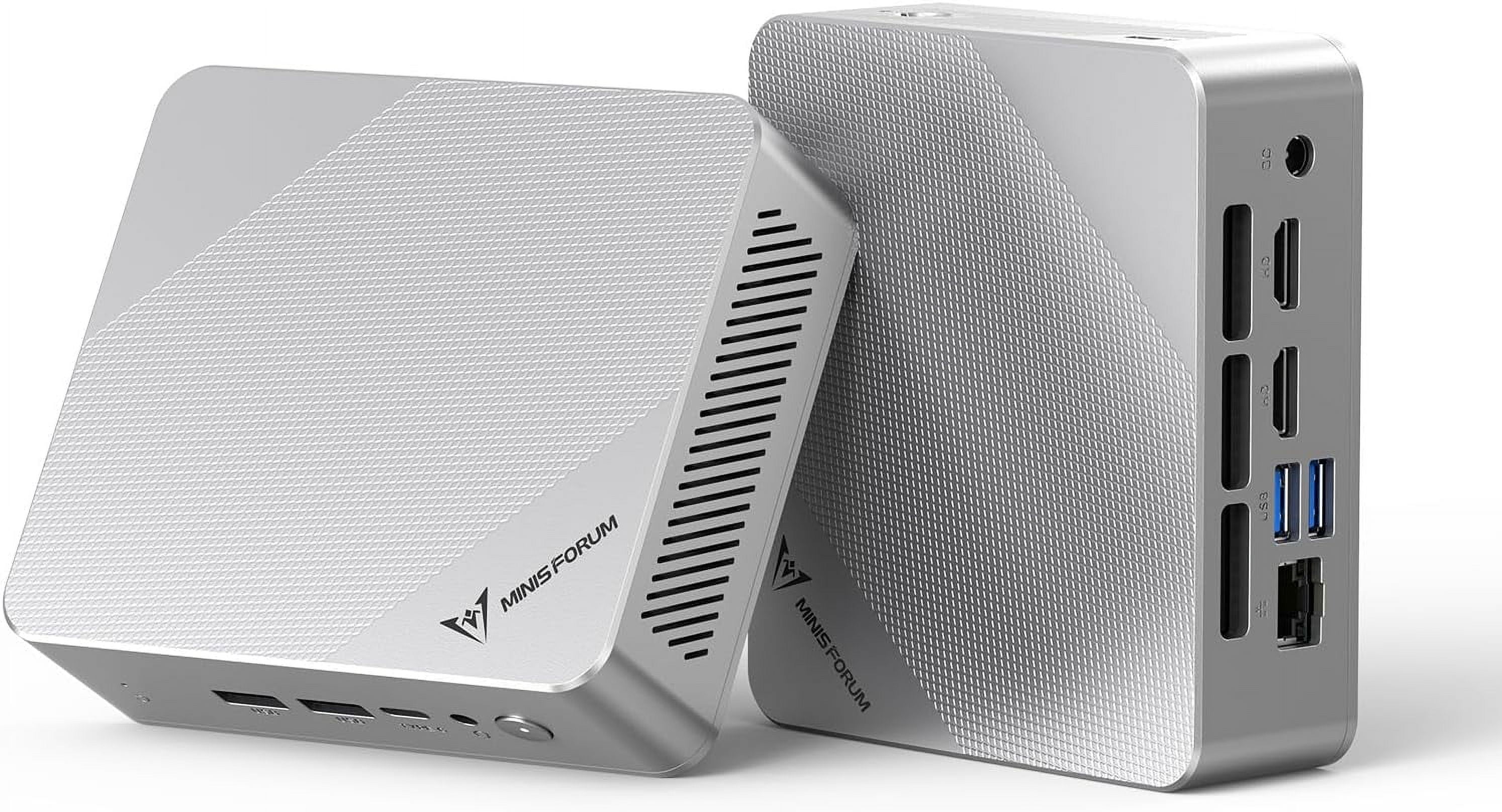 MINISFORUM Mini PC UN150P Twin Lake N150 Micro Computer, 16GB RAM+512GB SSD, 2xHDMI TMDS/1xUSB-C 4K Triple Display, 4X USB3.2, 2.5inch SATA HDD Slot, SD Card Slot Intel UHD Graphics Small Form Factor