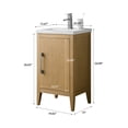 thumbnail image 6 of Vanity Art 20” Single Sink Bathroom Vanity Cabinet with Ceramic Countertop, 6 of 9