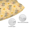 thumbnail image 3 of Balery mouse and cheese Funda de Cojín Estampada, Regalos para Mujeres, Regalos de Amor para Ella, Regalos para Novia o Esposa, Funda de Almohada-14"x20", 3 of 6