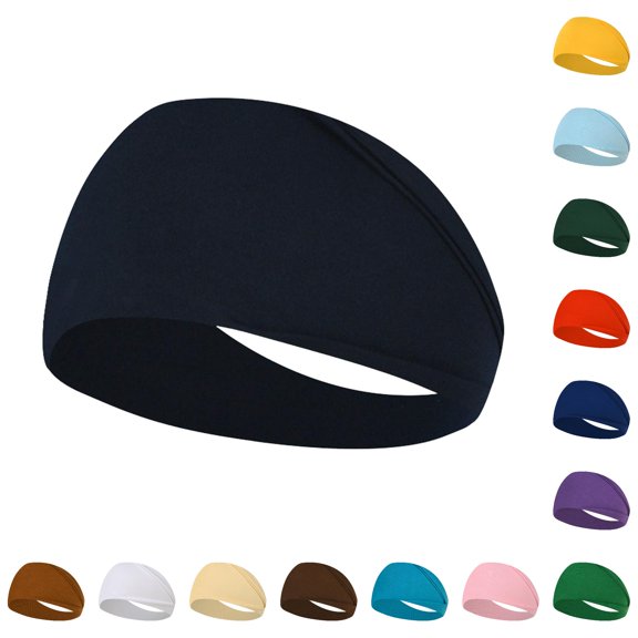 Women Yoga Elastic Headbands Non Sweat Hair Wrap Workout Running Sport Headband for Girls Gym Fitness