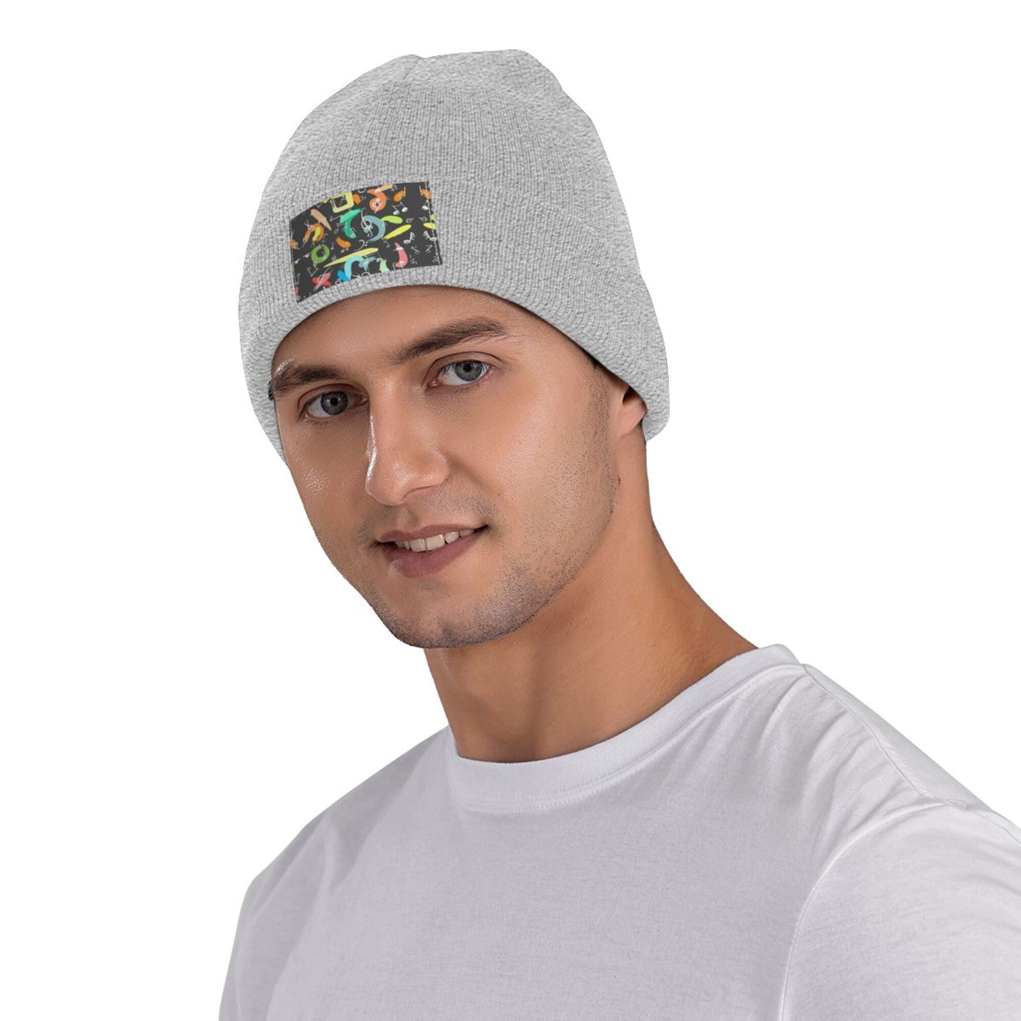 ZICANCN Knit Beanie Hat-Fun Note Sound Doodle Winter Cap Soft Warm
