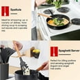 thumbnail image 2 of Kitchen Utensils Set of 6, VeSteel Silicone Cooking Utensils with Wooden Handle, Non-Stick Cookware & Heat Resistant (Gray), 2 of 7