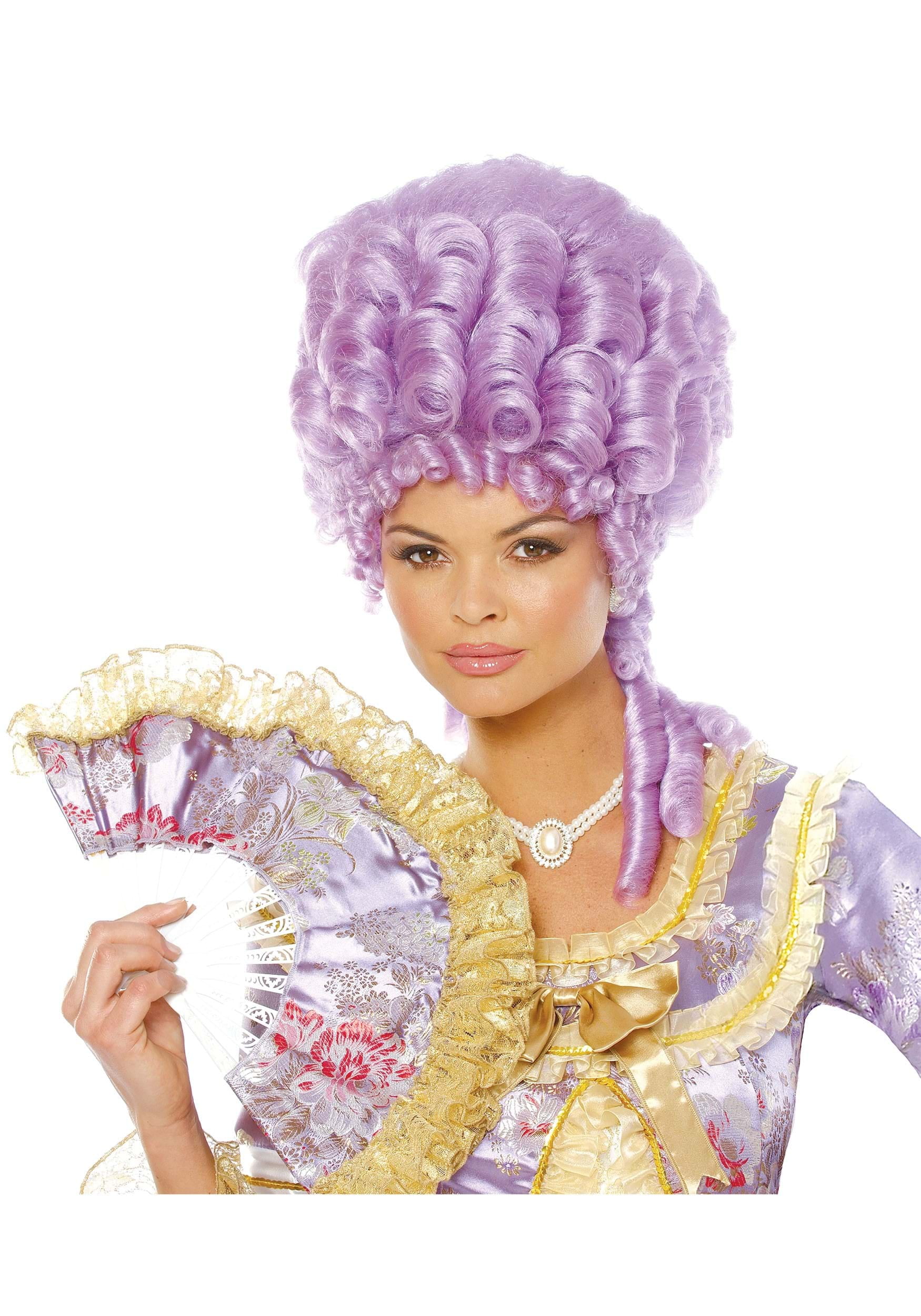 Purple and gold wig deals