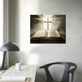 thumbnail image 4 of Nawypu Open Holy Bible with Wooden Cross Canvas Wall Art, Christian Decorations for Home, Mind Pray Picture Living Room Decor Bedroom Kitchen Decorative Painting, 4 of 6