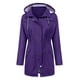 thumbnail image 2 of Gabardina impermeable LOMON con capucha larga para mujer, 2 of 6