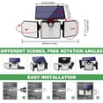 thumbnail image 5 of Lámpara solar con sensor de movimiento para exteriores, luz solar para exteriores, 3 cabezales, luz de pared impermeable, foco de pared exterior para garaje, jardín, entrada, camino de entrada (1, 5 of 5
