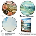 thumbnail image 3 of Designart "Playful Coastal Edges" Beach Floater Framed Wall Decor, 3 of 5