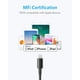 thumbnail image 1 of Cable Lightning de nylon premium Anker de 6 pies paquete de 2 certificado MFi para cargadores de iPhone negro, 1 of 2