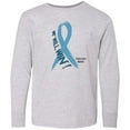 thumbnail image 3 of Inktastic We Will Win Against Prostate Cancer Ribbon Long Sleeve Youth T-Shirt, 3 of 5