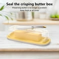 thumbnail image 5 of HAXMNOU Food Storage under $10 Sealed Butter Dish With Lid and to Keep Butter Fresh Easy to Scoop Butter Storage Counter Butter Rack Refrigerator Butter Container With Lid Butter Dish, 5 of 9