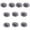 Black, variant on 10Pcs Unpainted Miniature Hat Light Weight Small Fabric Hats for Handmade Art Craft Wedding Christmas Party Decoration