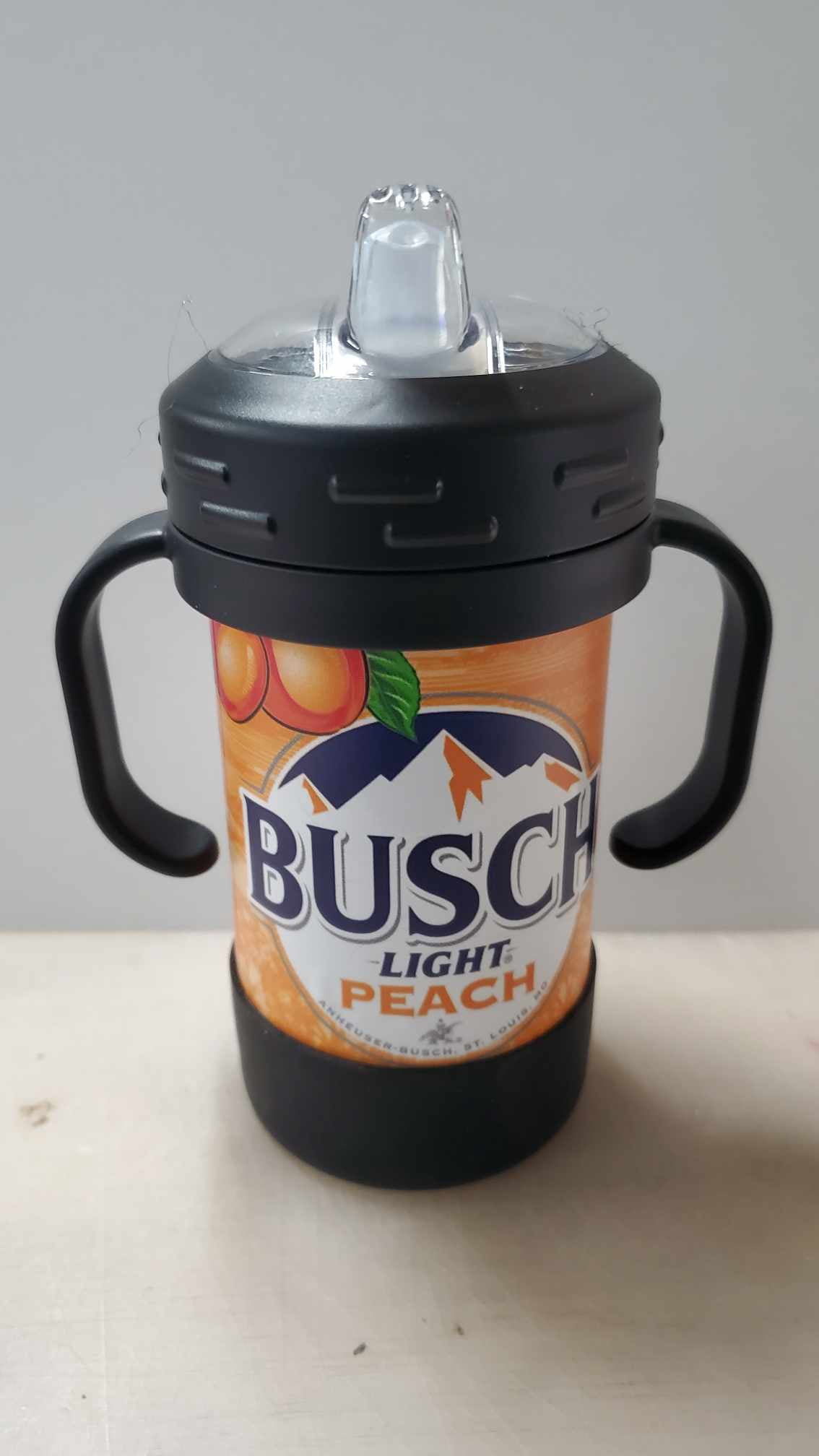 Beer Can Sippy Cup, Beer Inspired Sippy Cup with Handle BPA Free, Holds 10oz