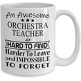 thumbnail image 2 of Retirement Gifts for Orchestra Teacher Coffee Mug Gift Idea for Retired Women, Men, Boss, Coworker, Friend, Dad, Mom Retire Tea Cup Christmas Xmas, 2 of 2