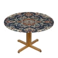 thumbnail image 3 of PIKWEEK Antique Oriental Turkish Persian Tablecloth Round Tablecloths Round Table Cover for Circular Table, 3 of 7
