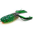 thumbnail image 2 of (3 pack) Ozark Trail 2.5" Frog Popper Topwater Lure for Bass Fishing, Bullfrog, 2 of 8