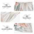 thumbnail image 5 of Women's Satin Pajama Shorts Pastel Color Pattern with Pockets, Elastic Waist Sleep Lounge Shorts, 5 of 7