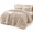 Linen-King, variant on Tiedyegrey King 7 Piece Faux Rabbit Fluffy Bed-in-a-Bag Comforter Set