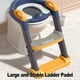 thumbnail image 5 of Asiento orinal Asiento de entrenamiento para niños, cómodo y seguro, entrenador de inodoro con taburete ajustable, escalera, almohadilla suave de PVC, inodoro para entrenamiento TOMSHOO Asiento orinal, 5 of 7