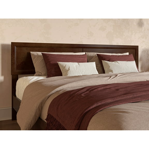 AFI Sophia King Size Solid Hardwood Headboard in Walnut Brown