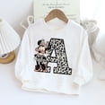 thumbnail image 2 of Children Hoodie Disney Minnie Letter A B C D Kid Casual Clothes O-neck Pullover Little Baby Kawaii Cartoons Boy Girl Sweatshirts90 Gao Jinjia LED, 2 of 2