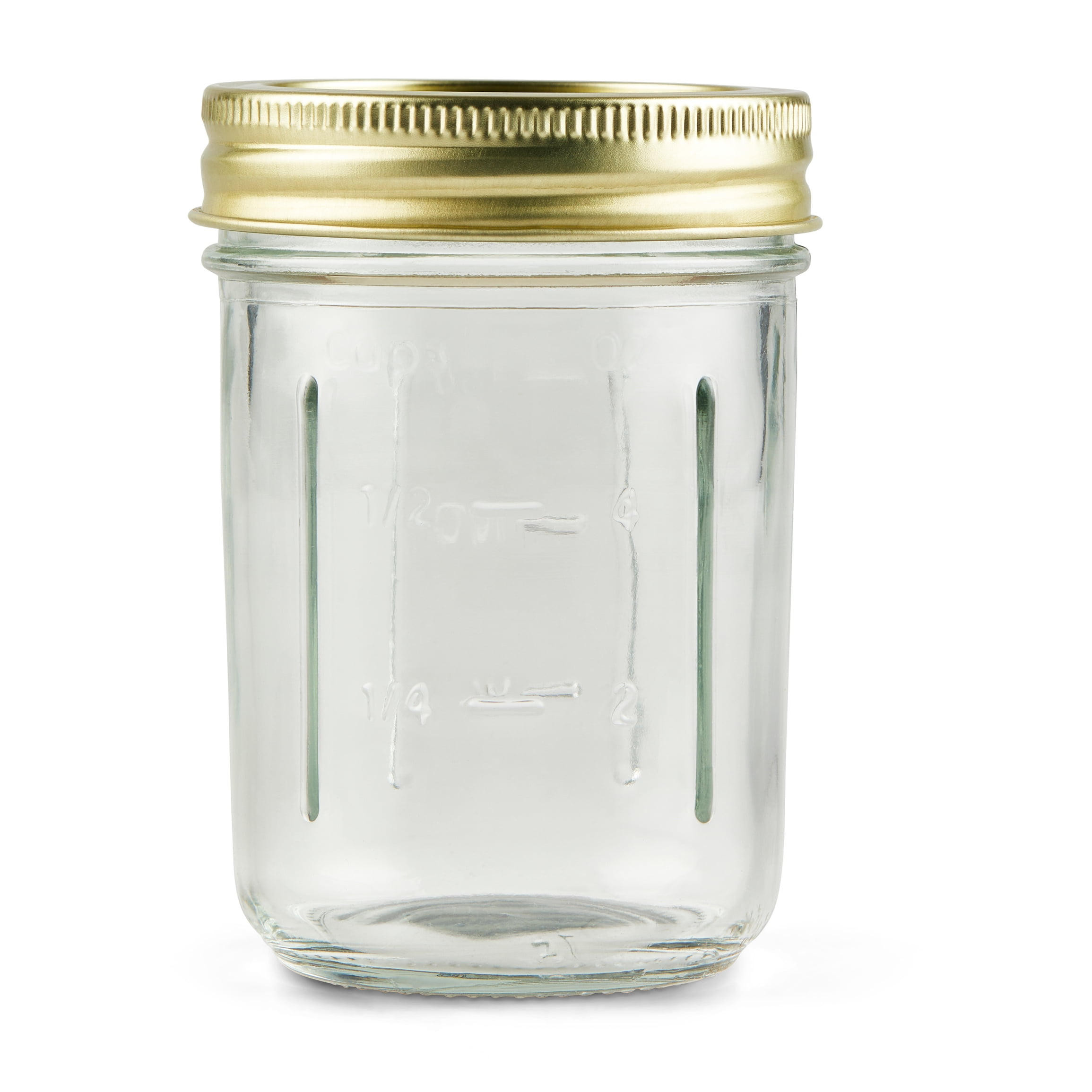 (2 pack) Mainstays 8 oz Airtight Glass Regular Mouth Canning Jars (12 Count)