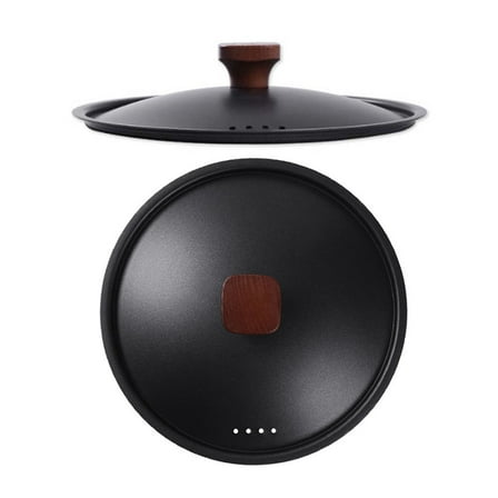 REOFLYUP Pot Lid Black 1Pack 10.2X10.2X1.6In Iron