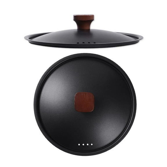 REOFLYUP Pot Lid Black 1Pack 10.2X10.2X1.6In Iron