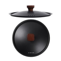 REOFLYUP Pot Lid Black 1Pack 10.2X10.2X1.6In Iron