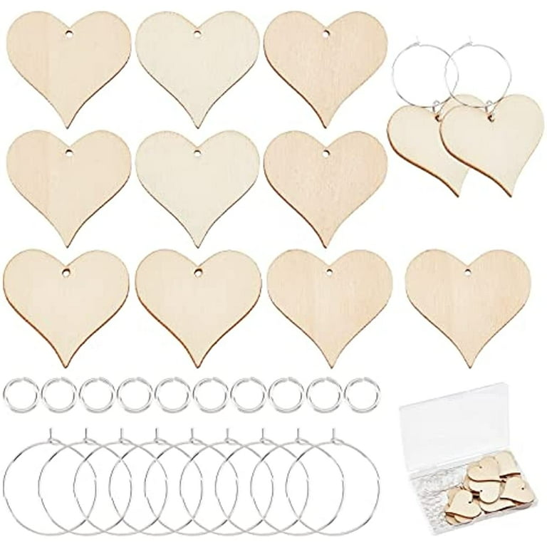 Wooden heart charms store